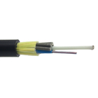Black PE Jacket 96 144 288 Core Single Mode Optica Fiber Cable Adss For Overhead