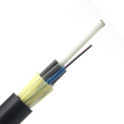 50-100m Mini Span 12-96 Core Fiber Optic Cable ADSS With Single Jacket