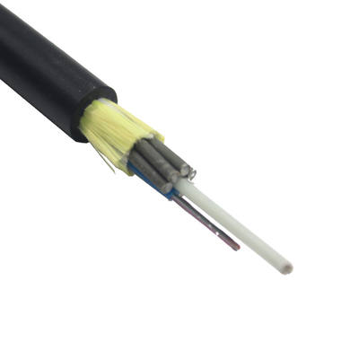 Outdoor Fibre Optic Cable Single Jacket Adss Telecommunication Cable Lszh Asu 80 Asu 120