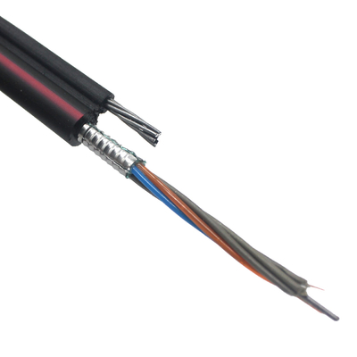 1-144 Core Aerial Figure 8 Armored Fiber Optic Cable 1KM 2KM 4KM Black Outdoor FTTH Self-supporting Optical Cable GYTC8S