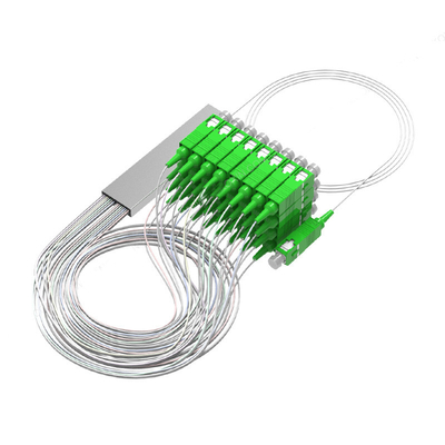 Χάλυβα σωλήνα 1*8 LC/APC οπτική ίνες διαχωριστή κατάλληλο για σύνδεσμο για μονοδιάστατο G.657A1 Fiber Plc Wdm Box