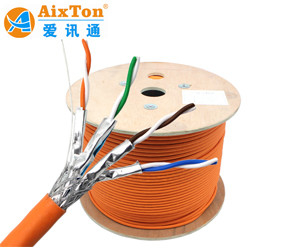 OEM Ftp Stp Sftp Δίκτυο Cat7 Lan Καλώδιο 1000ft 305m Roll 23awg με κουτί