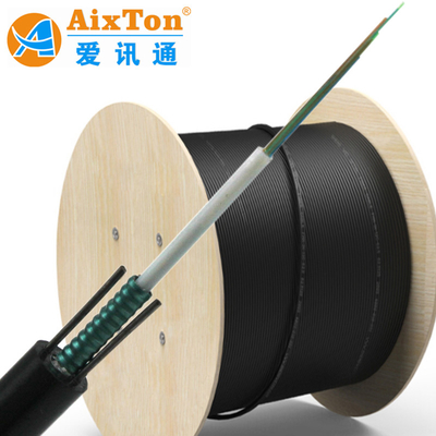 GYXTW 12 πυρήνας 6,0 mm 7,0 mm 8,0 mm στρογγυλό οπτικό καλώδιο ινών μονοτρόπου 9/125 8 ίνες με κυματισμένο θωρακισμένο τύμπανο από χάλυβα