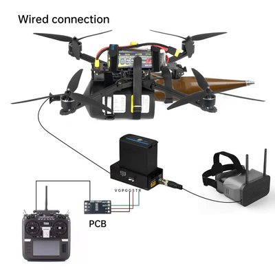 10KM/20KM/30KM Υφασματικό οπτικό καλώδιο για FPV Drones Αδιάβροχο υλικό εξωτερικού μπουφάν