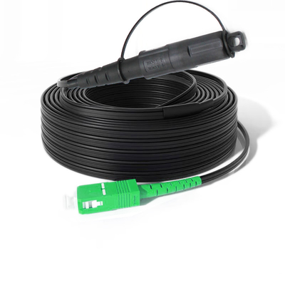 12-Core PVC/LSZH Jacketed Fiber Optic Patch Cord SC/APC Προδιαγεγραμμένο καλώδιο για γραμμή Opti καλώδια Opti Tap FTTH επικοινωνία