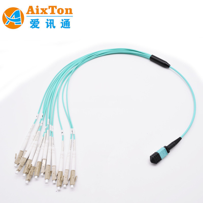 OM3/OM4 MPO Connector 12 Fiber MPO Trunk Cable 8/12/24F MTP MPO Cable για το Data Center Room