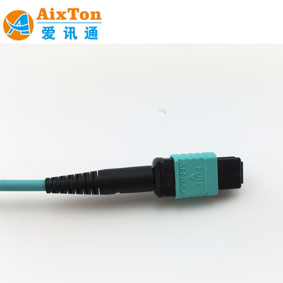 Βιετνάμ OM4 MTP/MPO 8 12 16 24 Core Fiber Single Mode Optic Patch Cord Cable για 10G Ethernet Απόσταση 300m σε 850nm