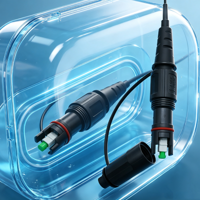 IP68 Αδιάβροχο 1 πυρήνα θωρακισμένο Corning Corning οπτικών ινών Patch Corning Οπτικό Fttx FTTH Συμβατό Corning Optitap Sc/APC Connector