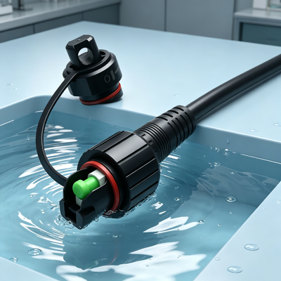 SC APC Connector Corning Pre Connectorized Cable Connector RRU BBU Fullaxs Flat Drop Cable Round Cable Waterproof Patch Cord (Καλωδίου κυκλικής καλωδίου)